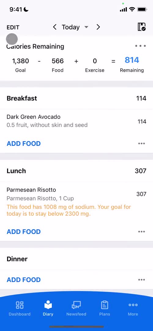 Tracking activity on MyFitnessPal video thumbnail