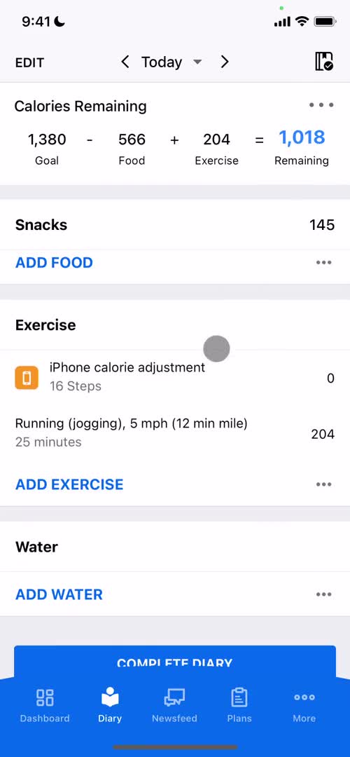 Tracking activity on MyFitnessPal video thumbnail