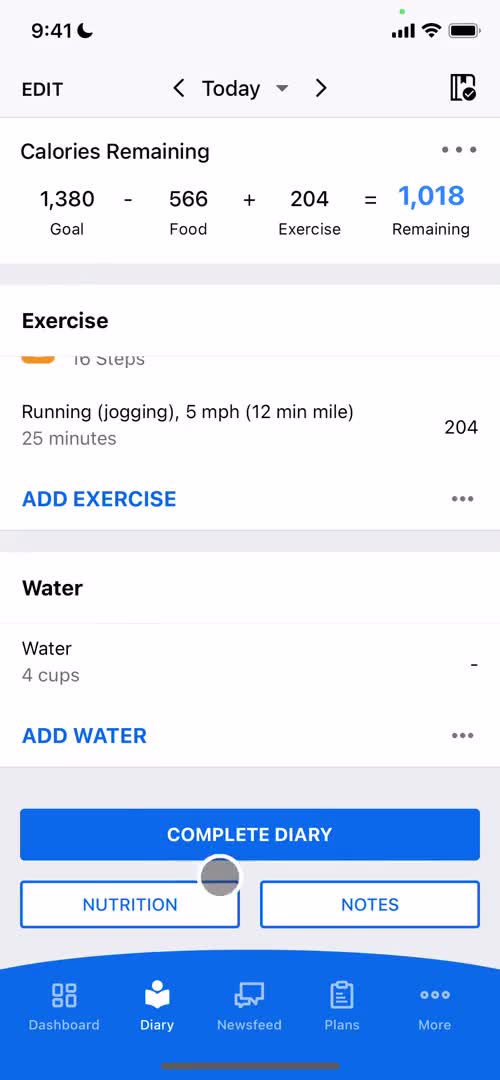 Tracking activity on MyFitnessPal video thumbnail