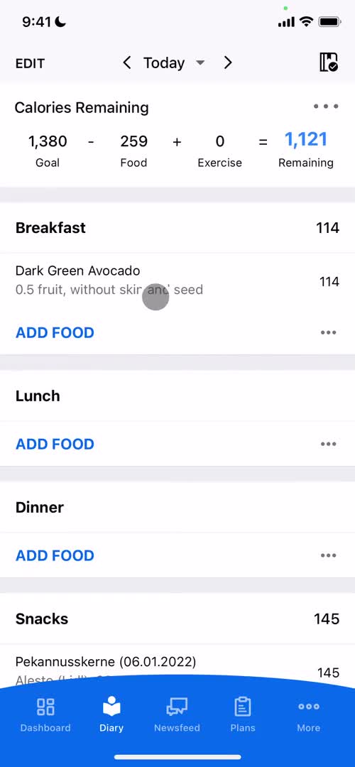 Tracking activity on MyFitnessPal video thumbnail