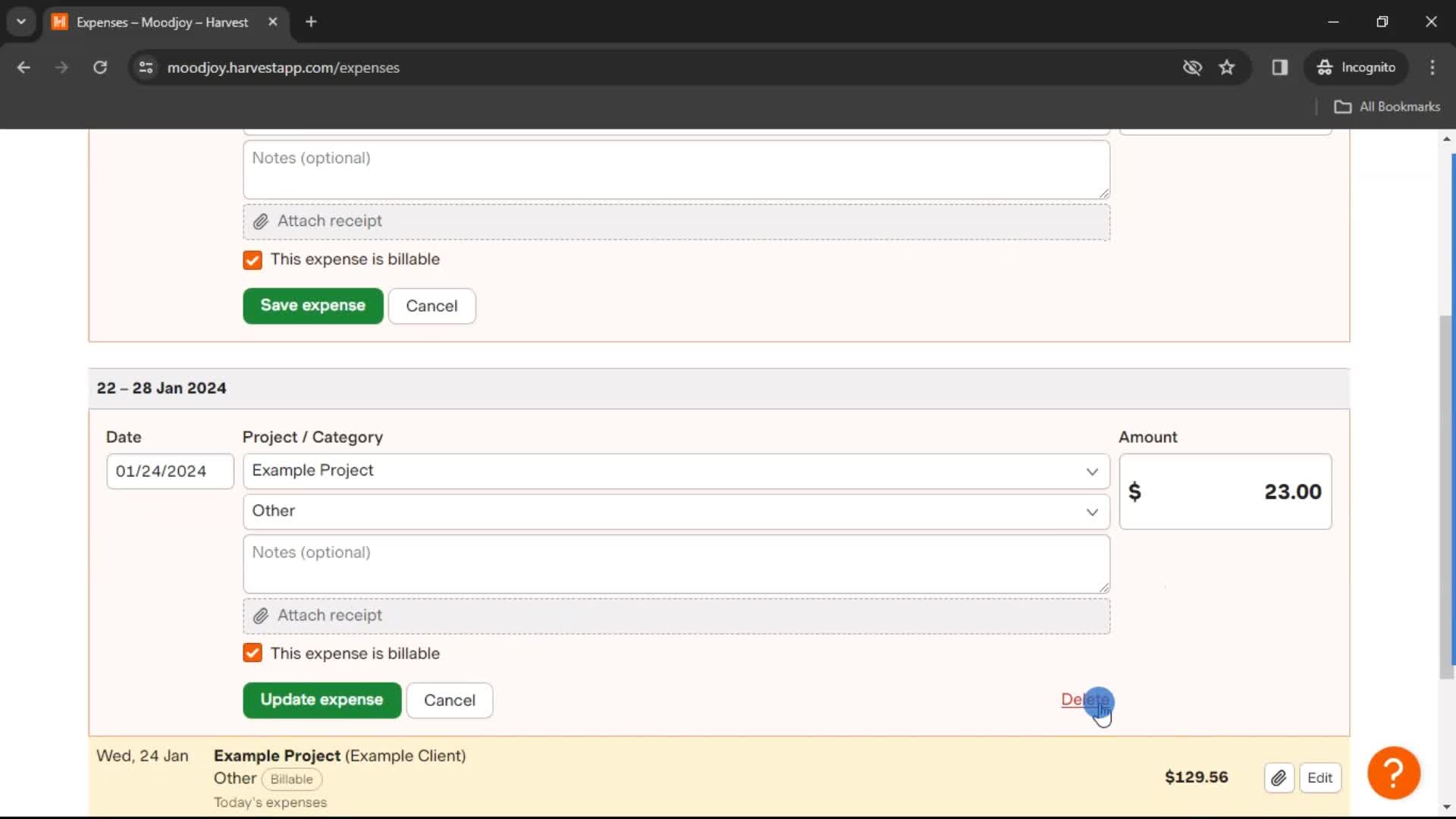 Tracking expenses on Harvest video thumbnail