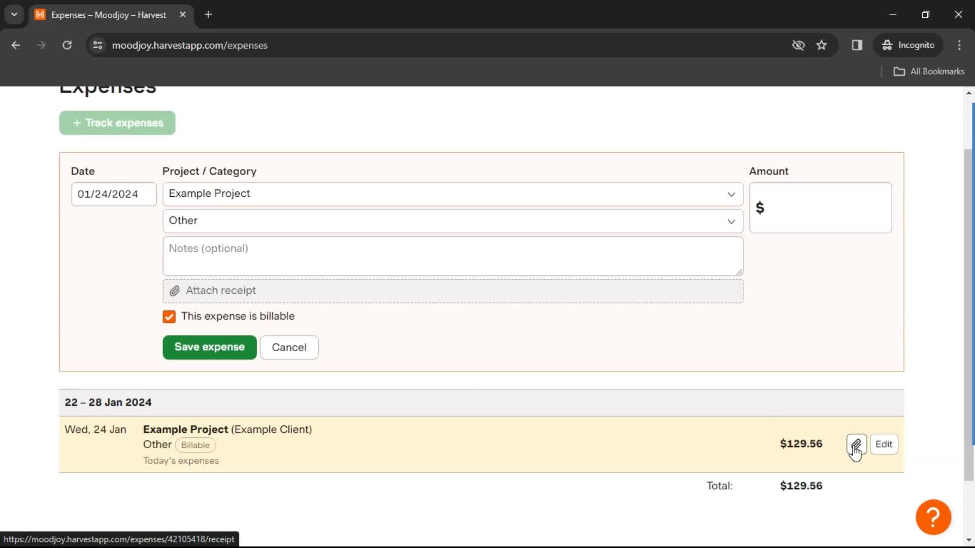 Tracking expenses on Harvest video thumbnail