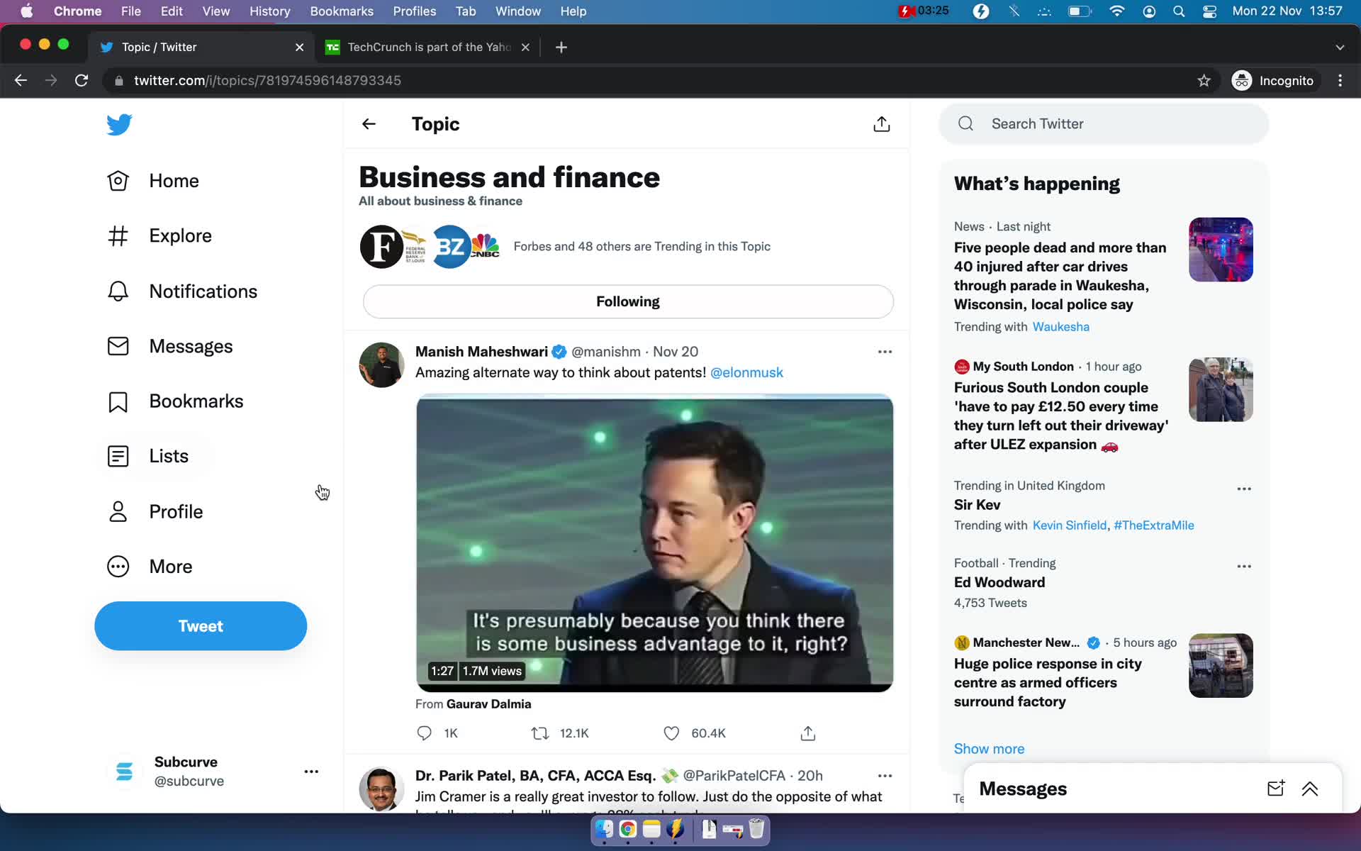 General browsing on Twitter video thumbnail