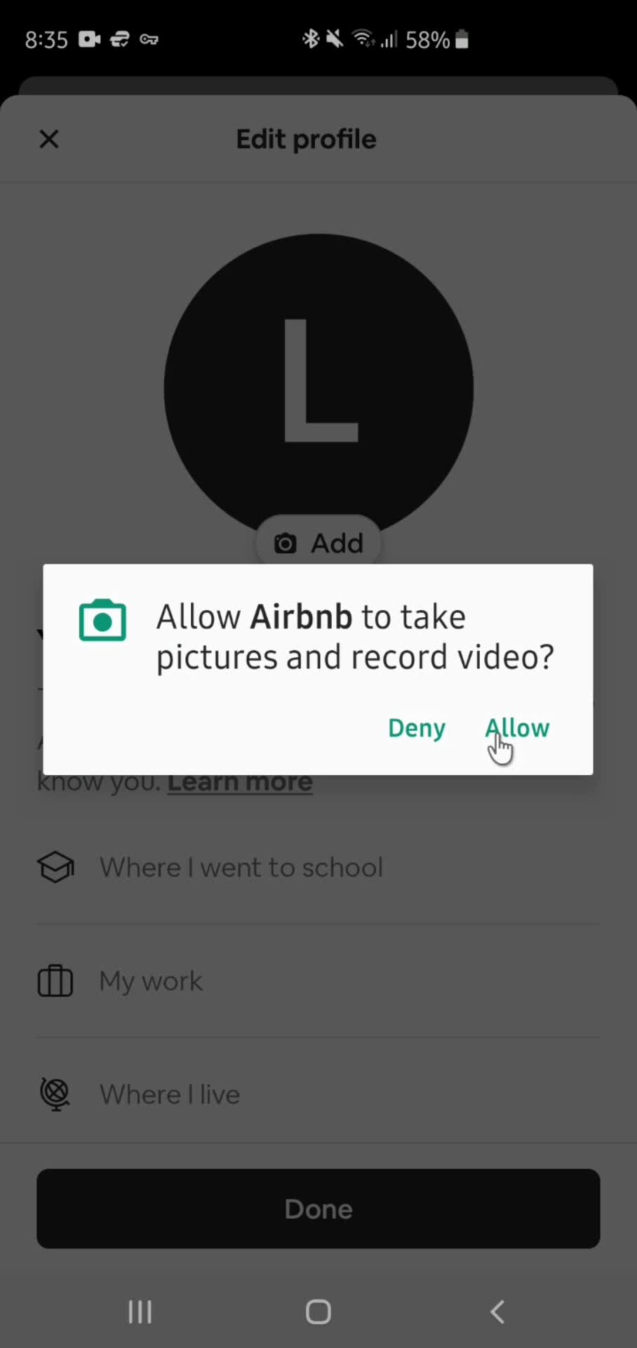 Updating profile settings on Airbnb video thumbnail