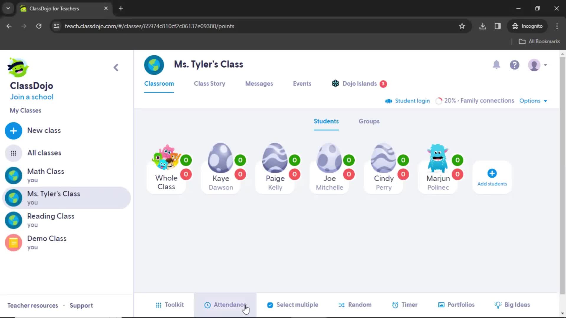 Taking attendance on ClassDojo video thumbnail