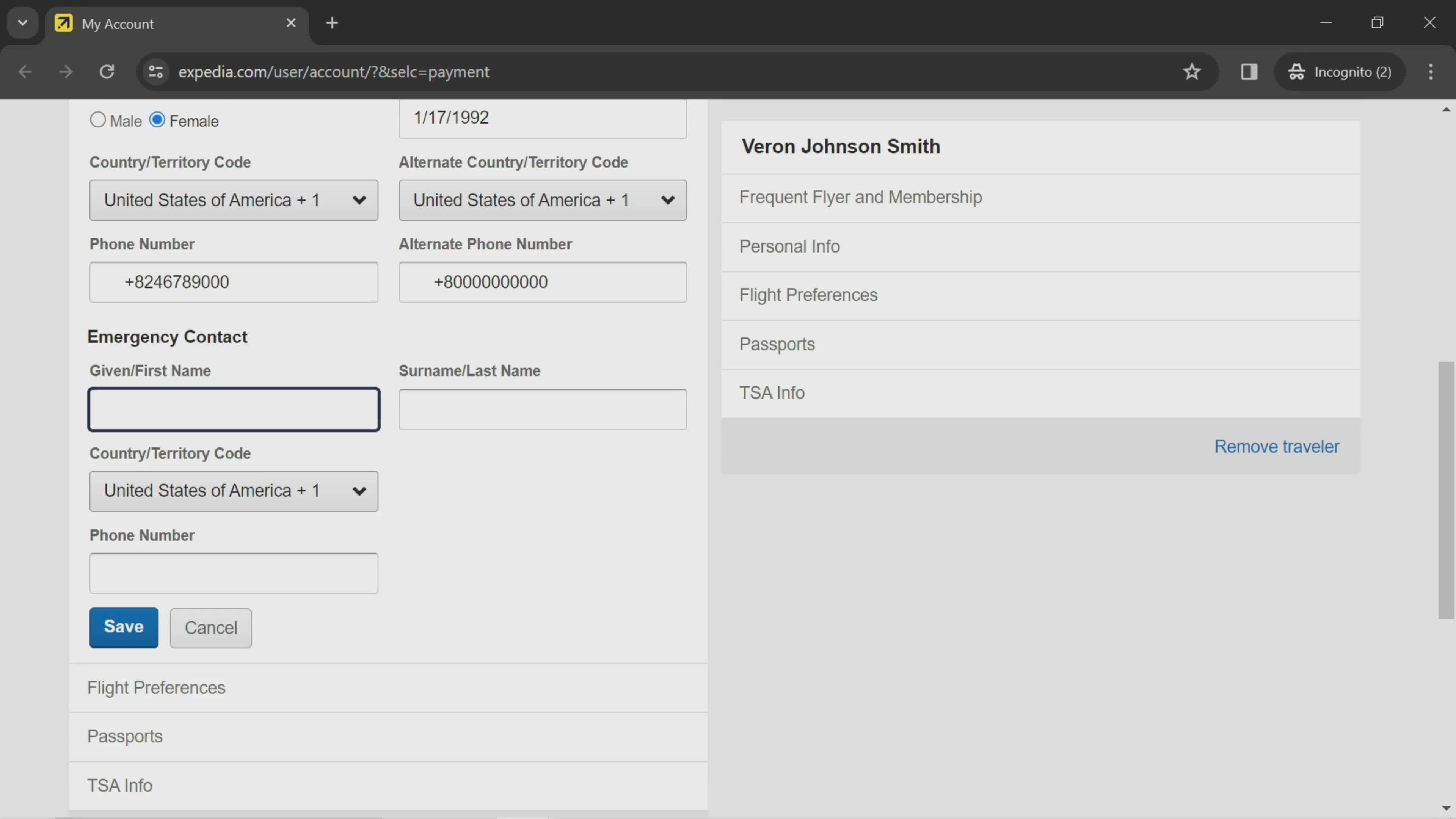 Updating travelers information on Expedia video thumbnail