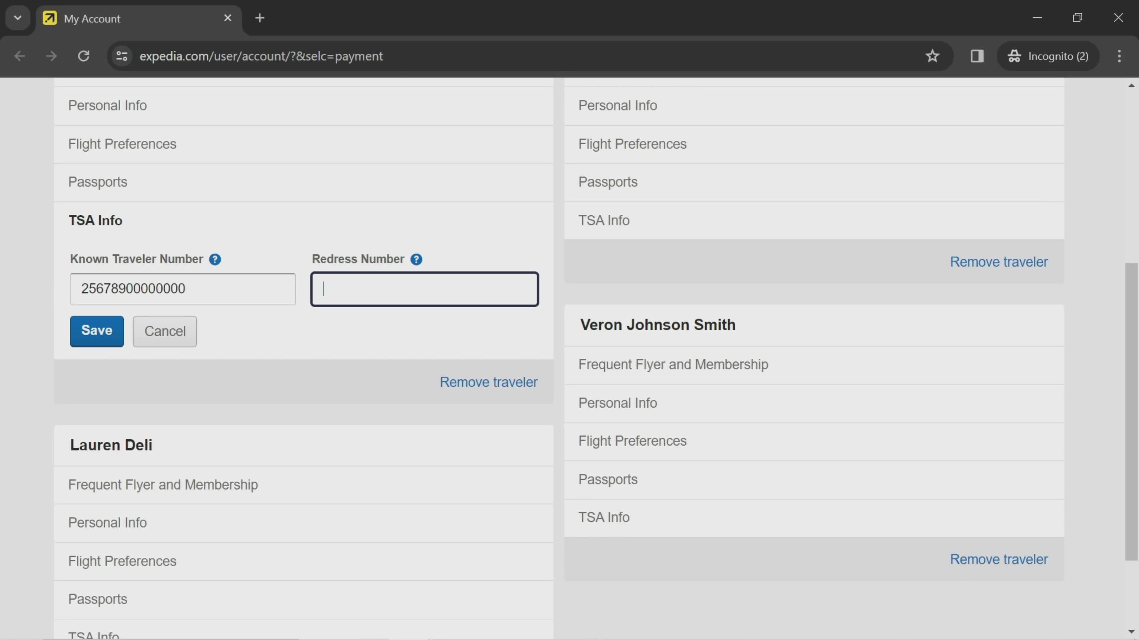 Updating travelers information on Expedia video thumbnail