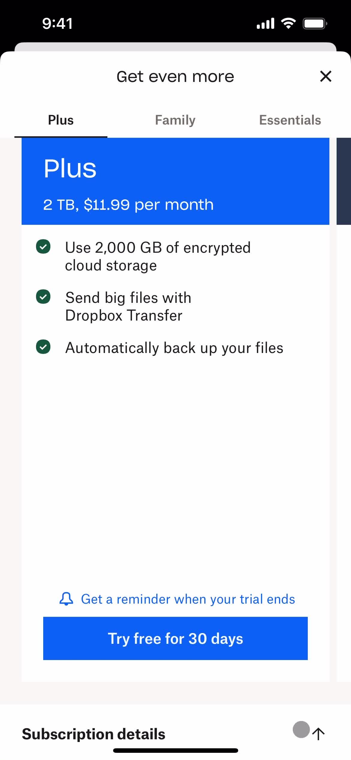 Upgrading your account on Dropbox video thumbnail