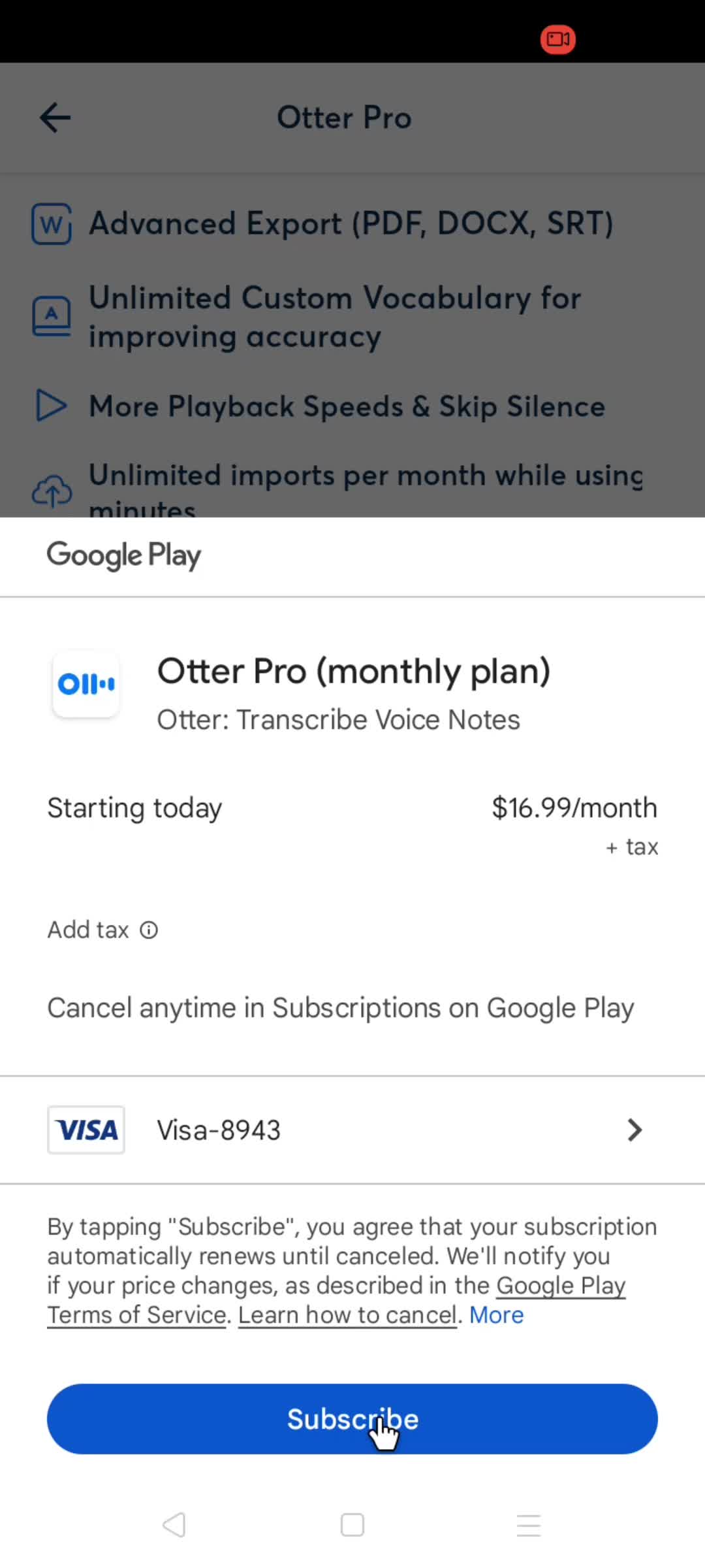 Upgrading your account on Otter.ai video thumbnail