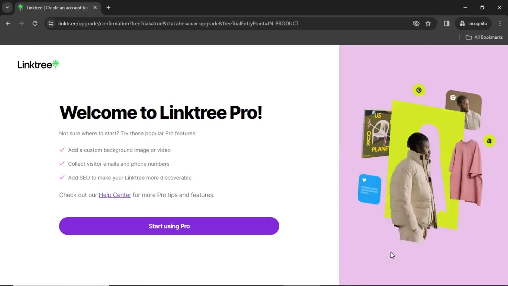 Upgrading your account on Linktree video thumbnail