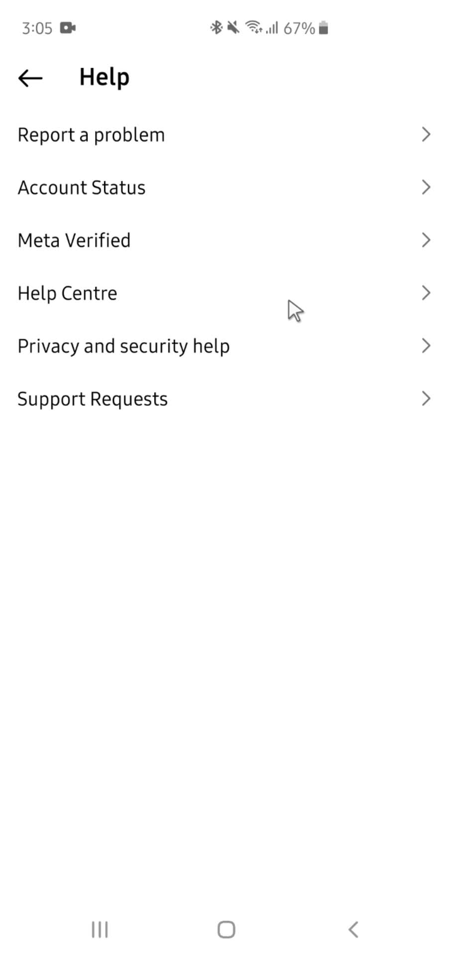 Help center screenshot