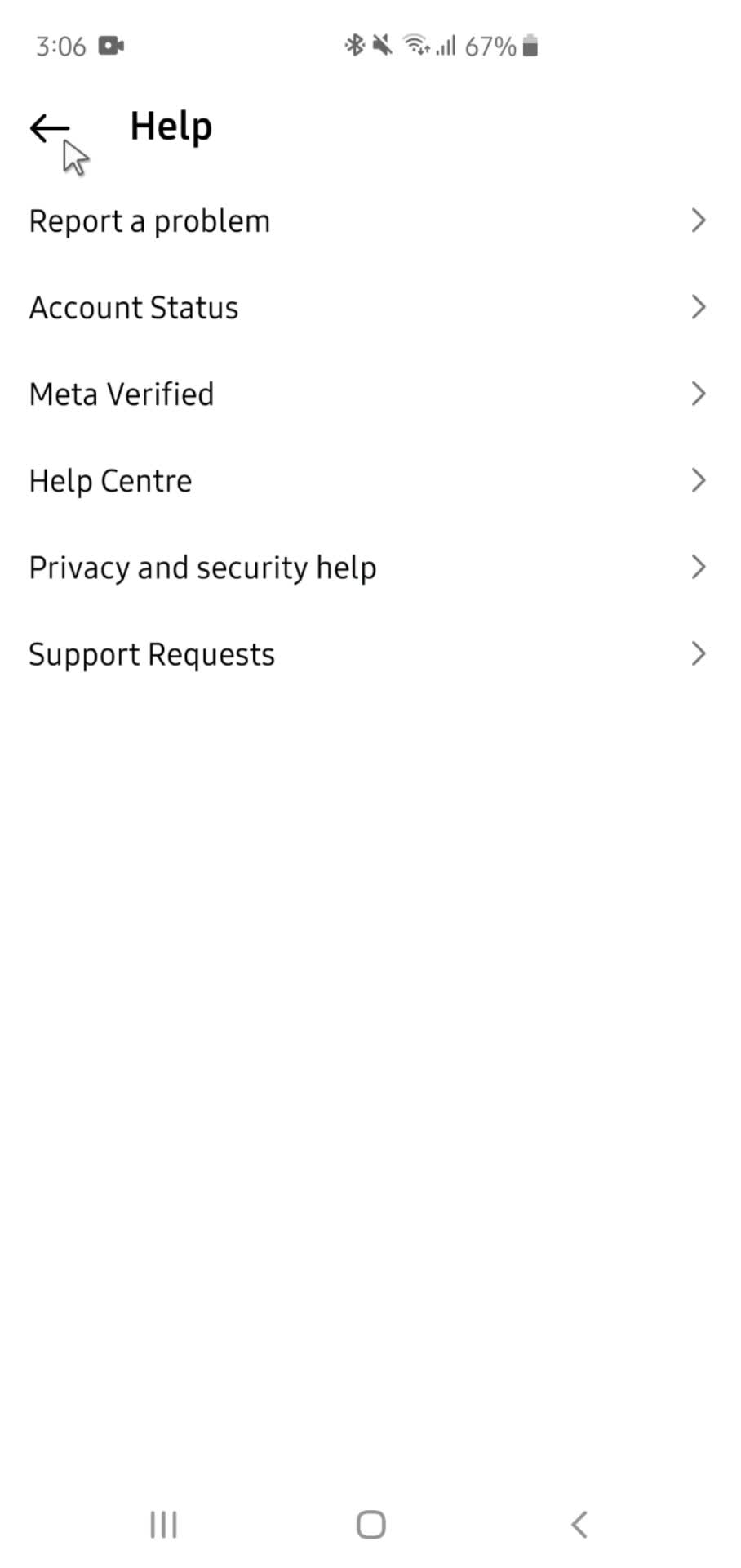 Help center screenshot