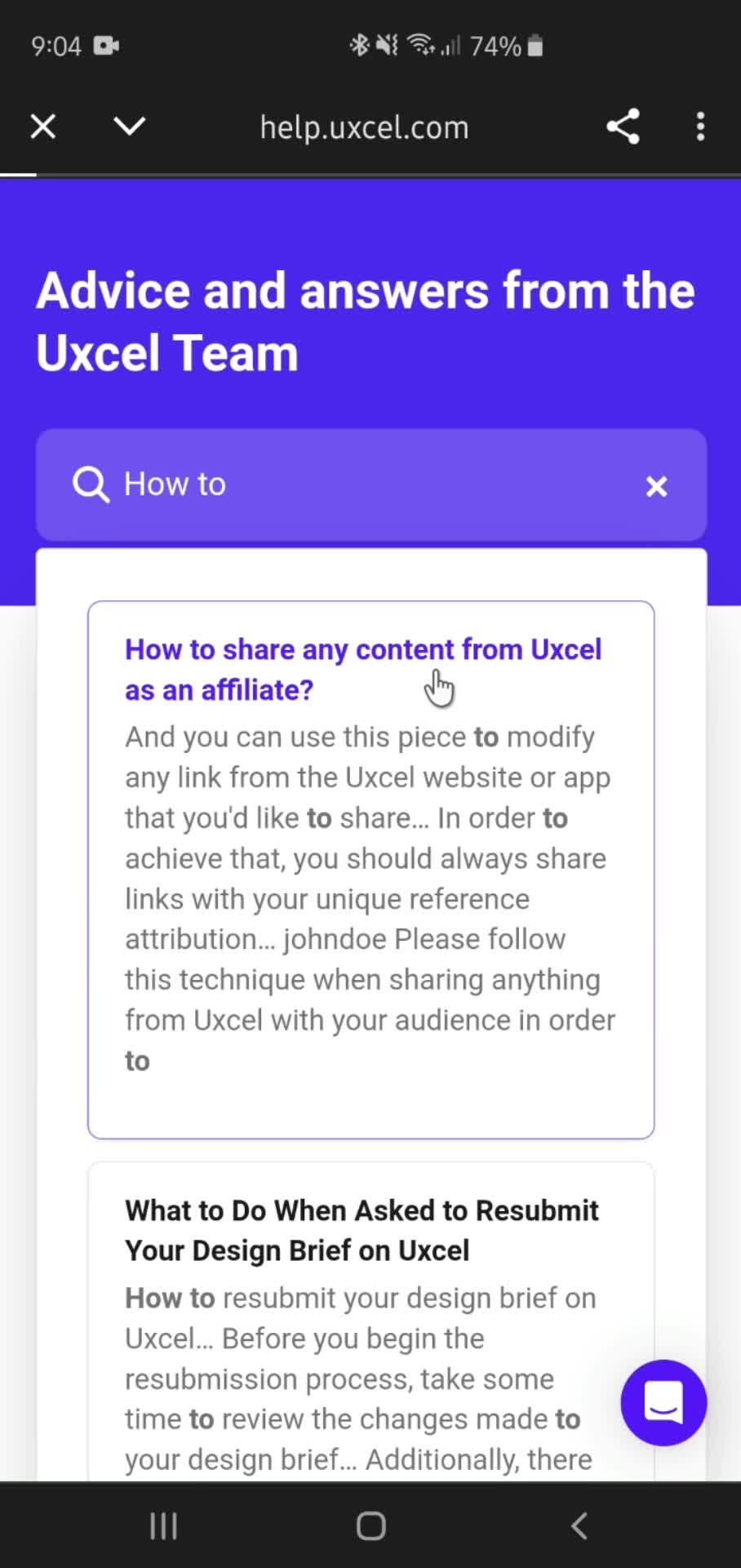 Help center on Uxcel video thumbnail