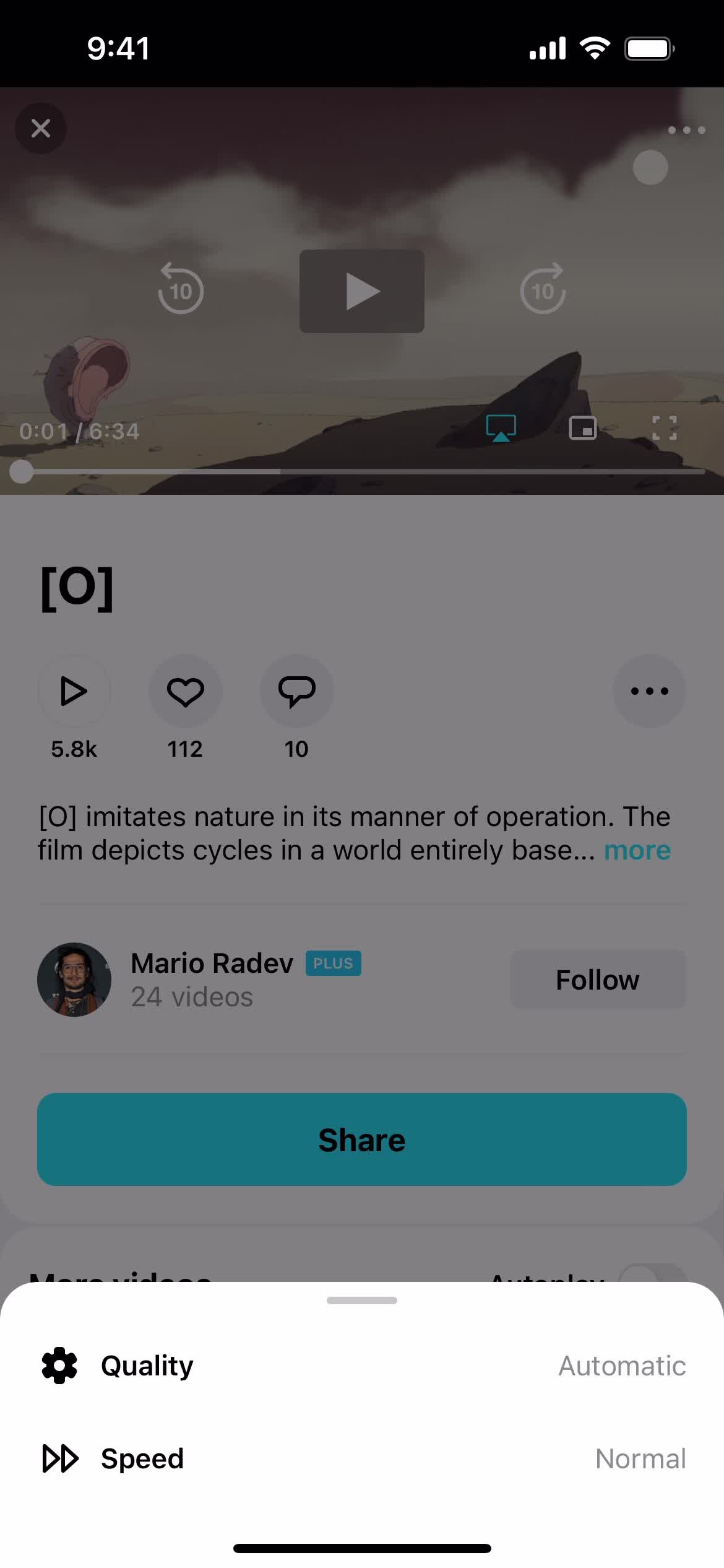 Watching video screenshot