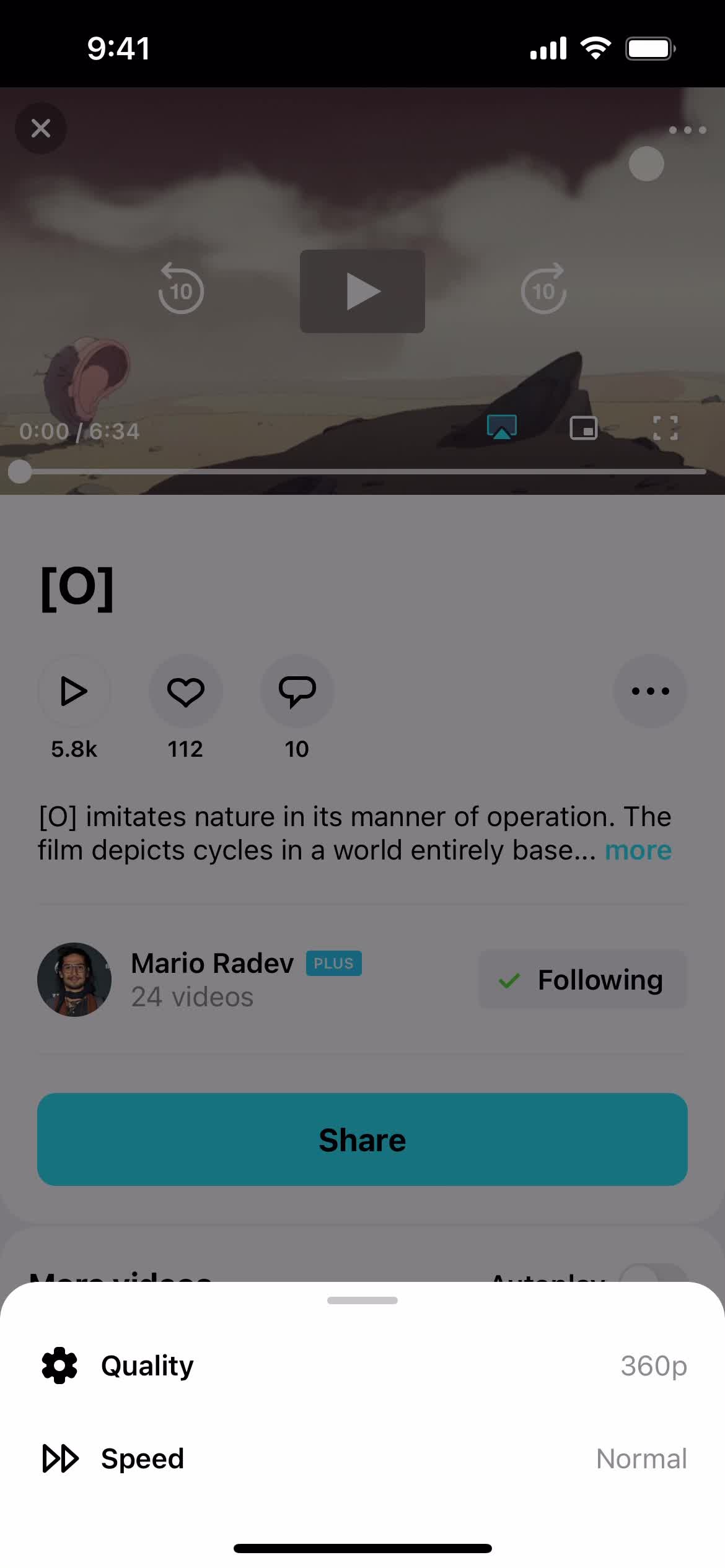 Watching video screenshot