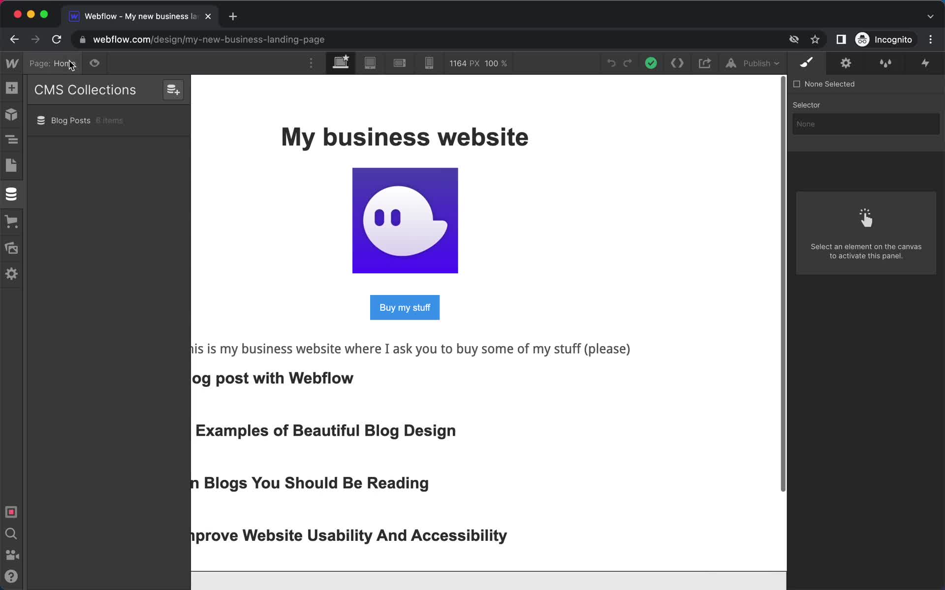 Creating a post screenshot