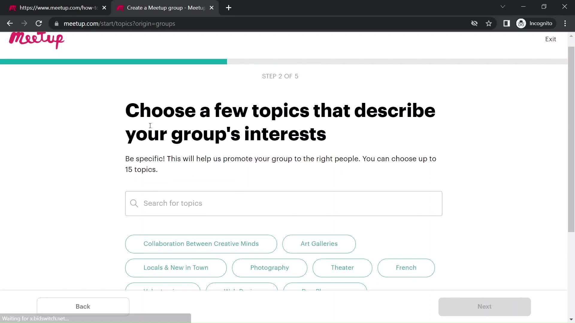 Creating a group on Meetup video thumbnail