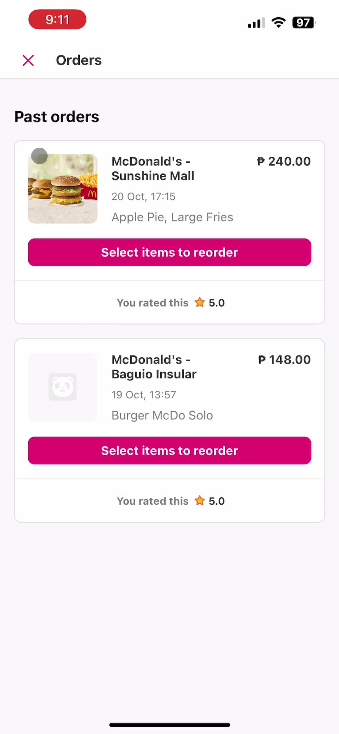 General browsing on foodpanda video thumbnail