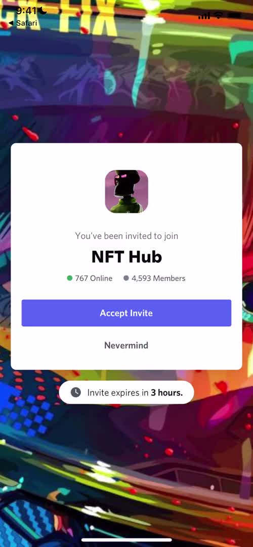 Screenshot of Accept invite on Accepting an invite on Discord user flow