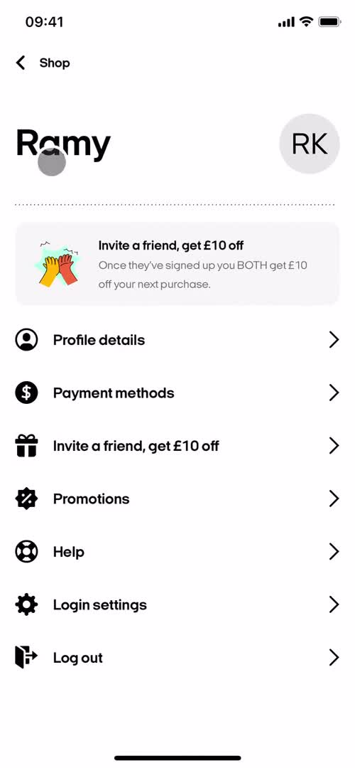 Adding payment details screenshot