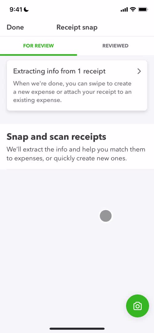 Adding expenses screenshot