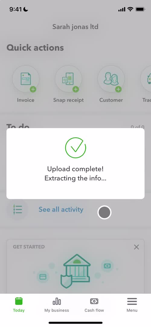 Adding expenses screenshot