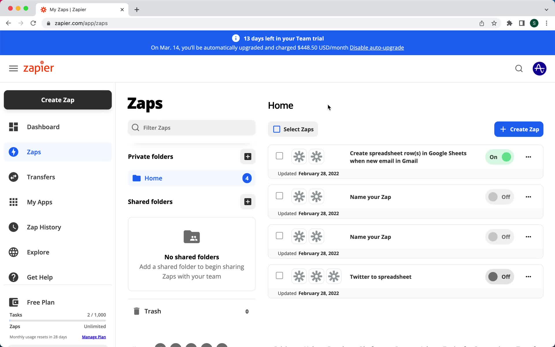 Creating an automation workflow on Zapier video thumbnail