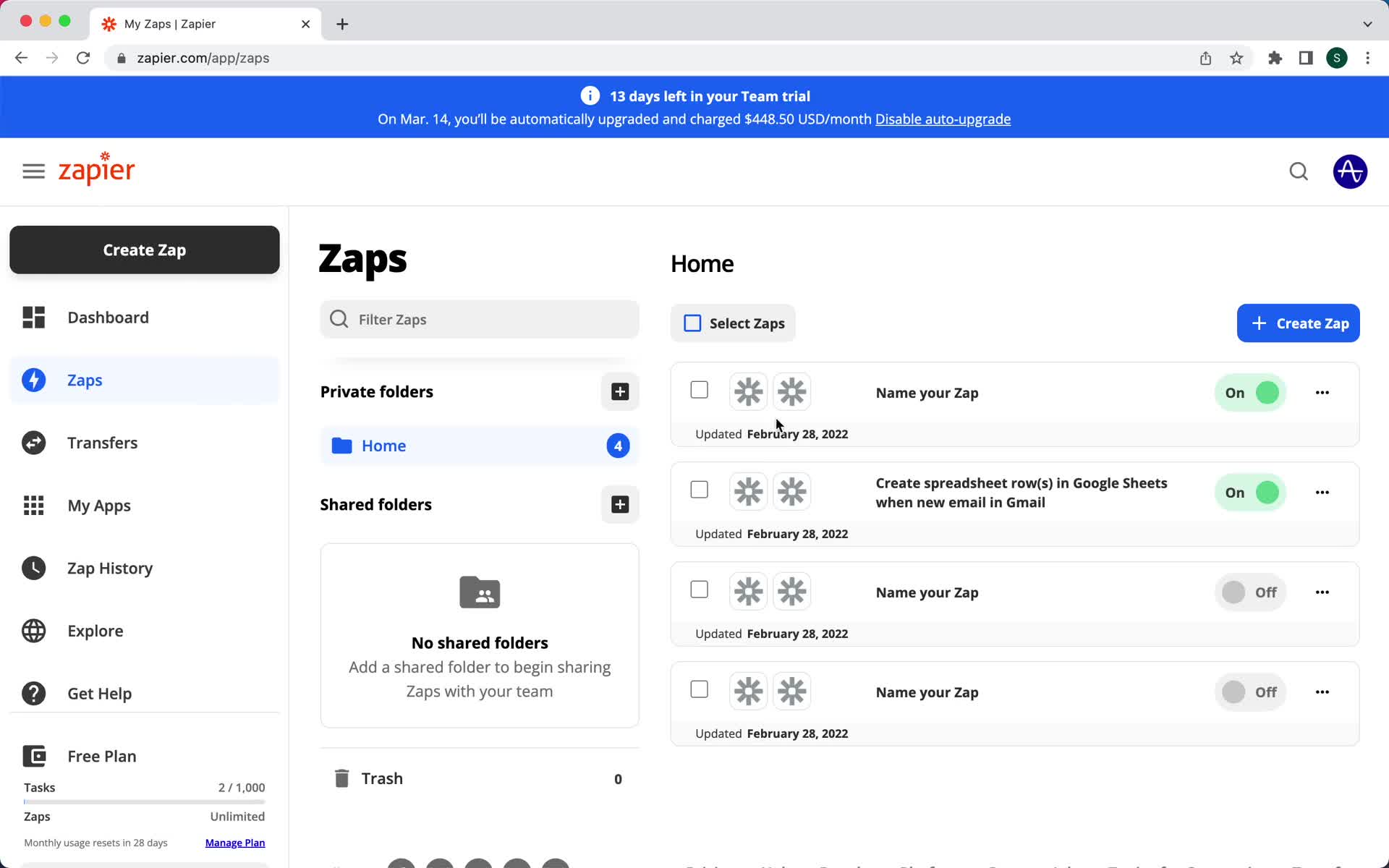 Creating an automation workflow on Zapier video thumbnail