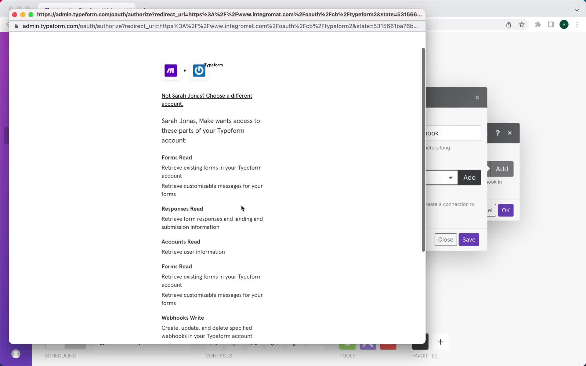 Creating an automation workflow screenshot