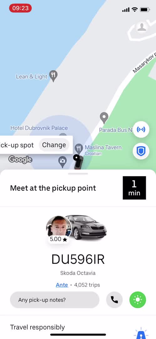 Booking transport on Uber video thumbnail