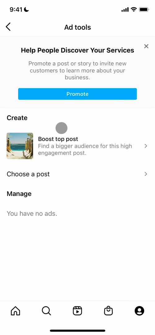 Business sign up on Instagram video thumbnail