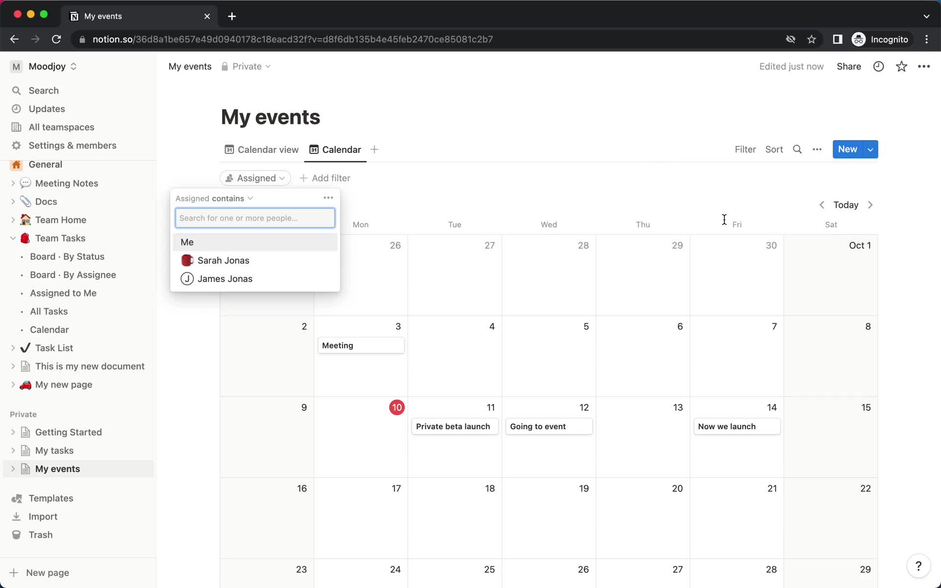 Creating a calendar screenshot