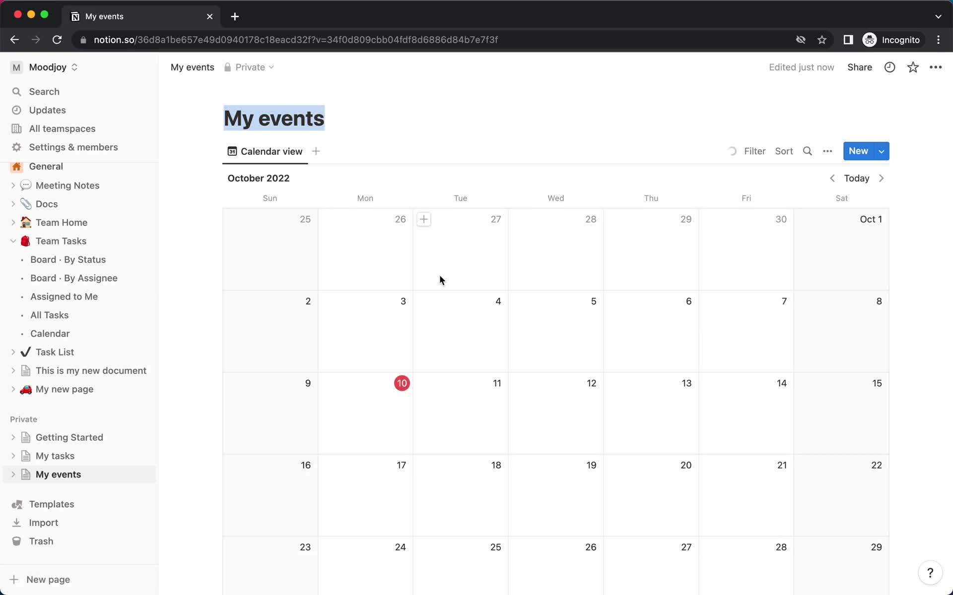 Creating a calendar screenshot