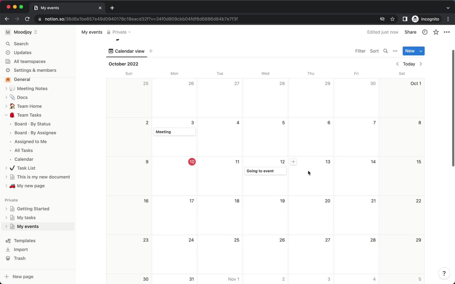 Creating a calendar screenshot