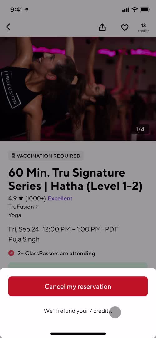 Cancelling an order on ClassPass video thumbnail
