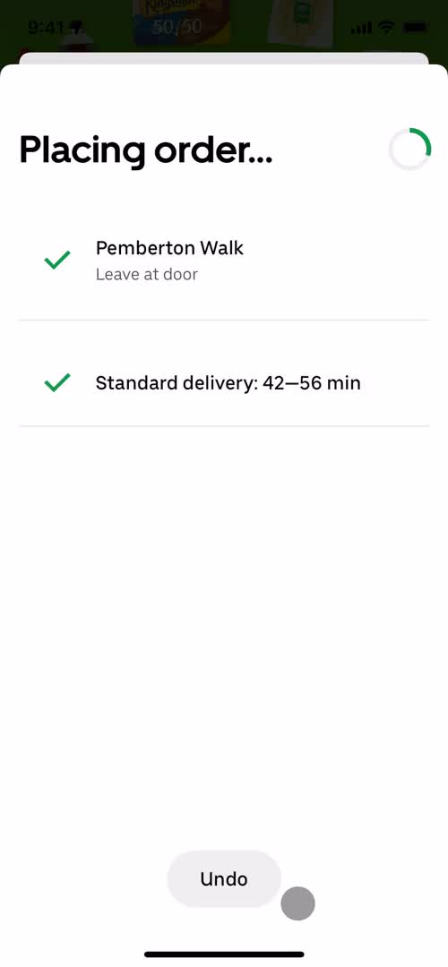 Cancelling an order on Uber Eats video thumbnail