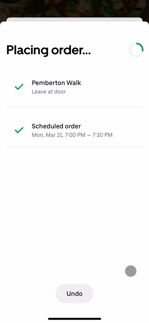 Cancelling an order on Uber Eats video thumbnail