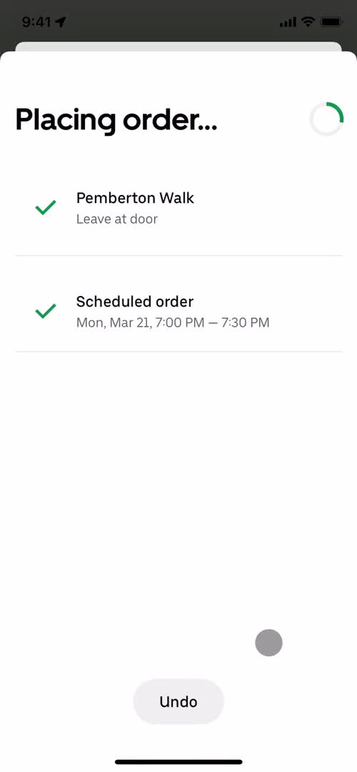 Cancelling an order on Uber Eats video thumbnail