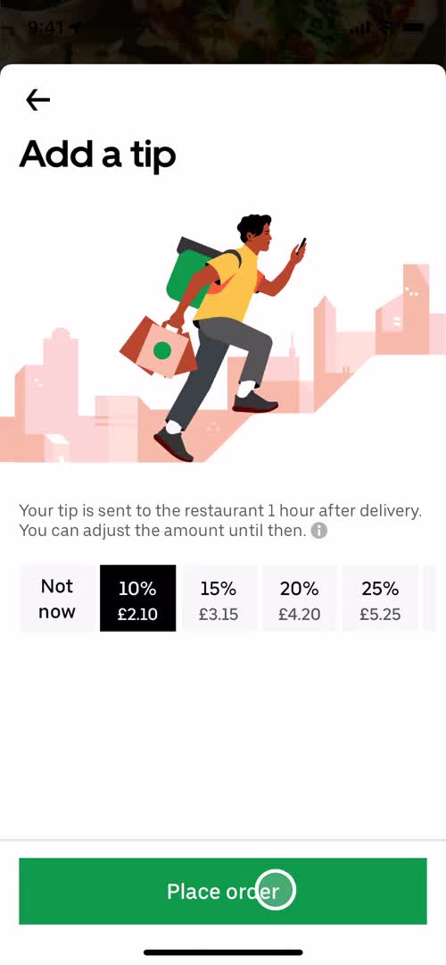 Cancelling an order on Uber Eats video thumbnail