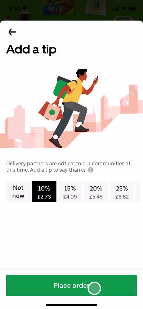 Cancelling an order on Uber Eats video thumbnail