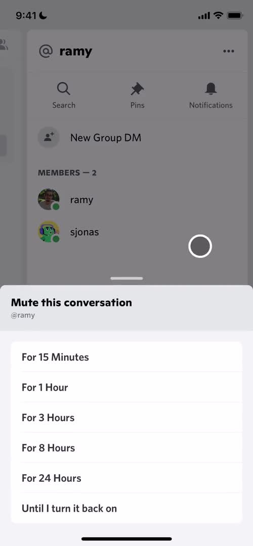 Chat screenshot