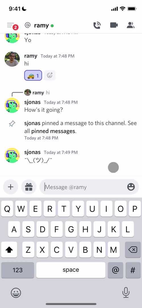 Chat screenshot