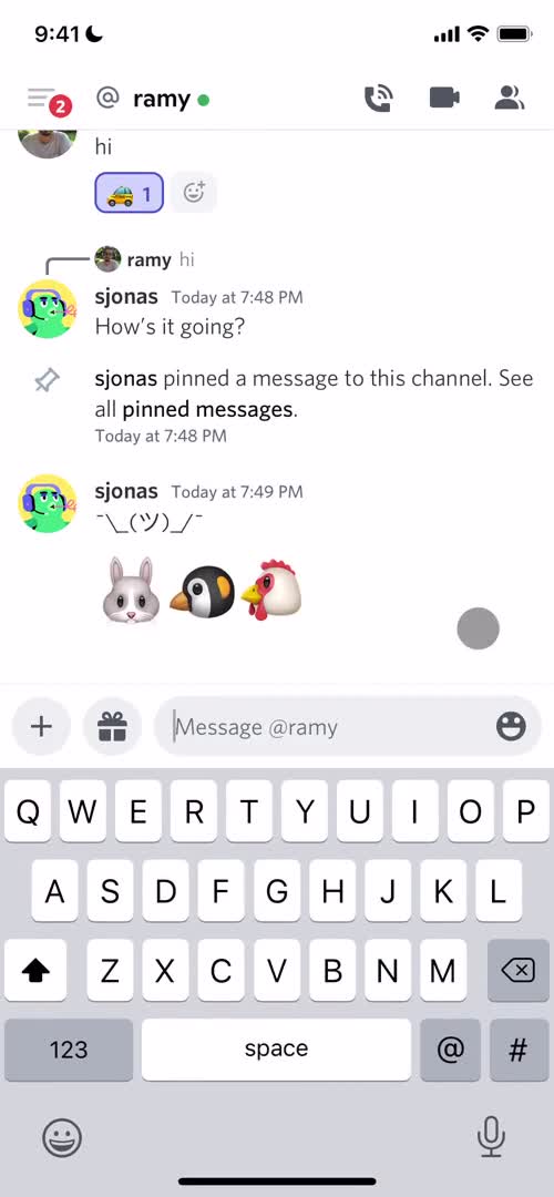 Chat screenshot