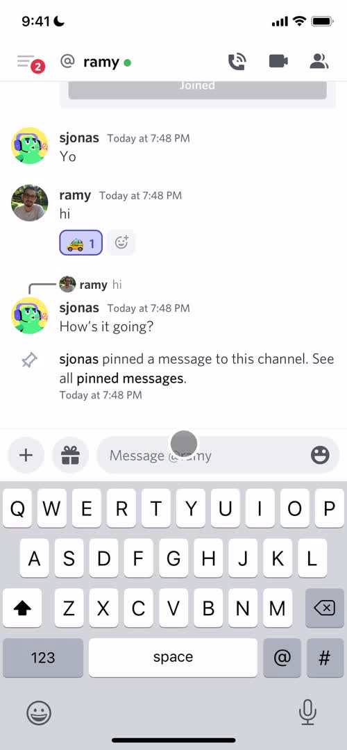 Chat screenshot