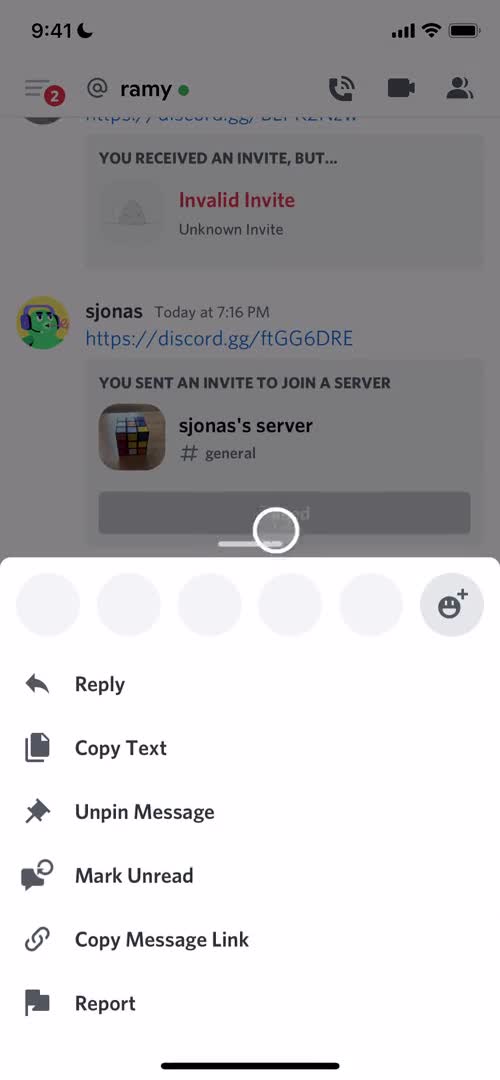 Chat screenshot