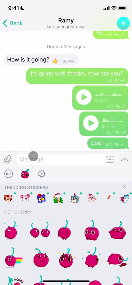 Chat screenshot