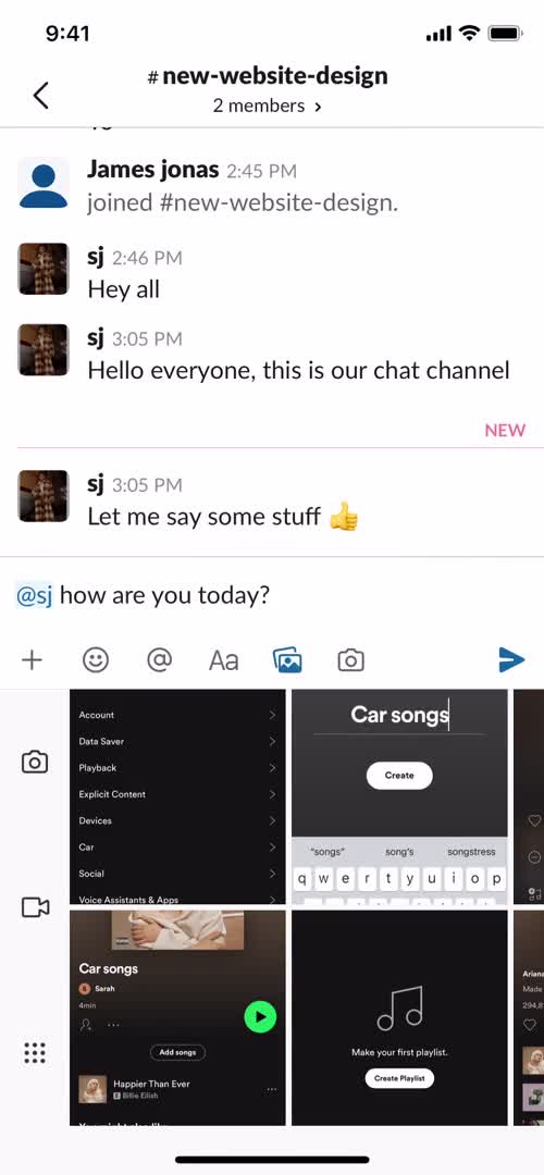 Chat screenshot