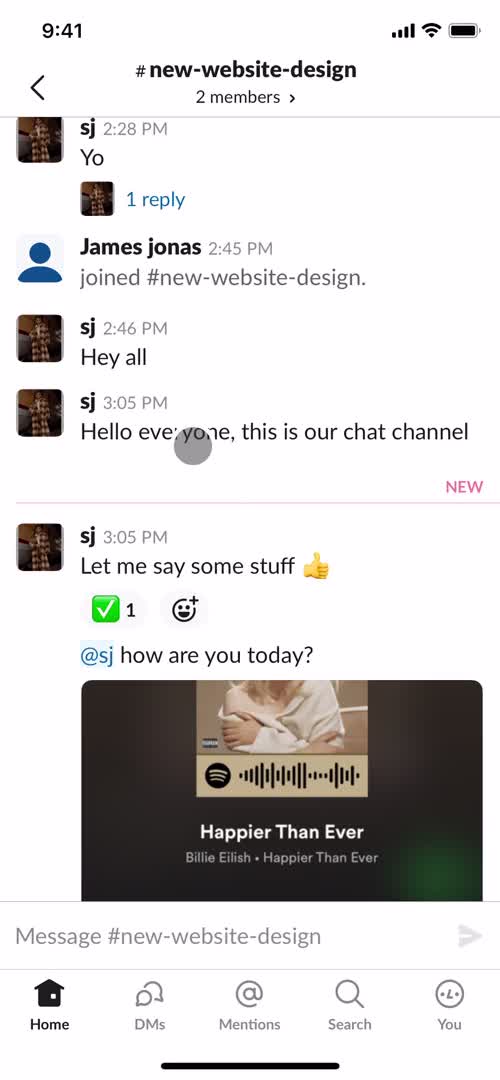 Chat screenshot