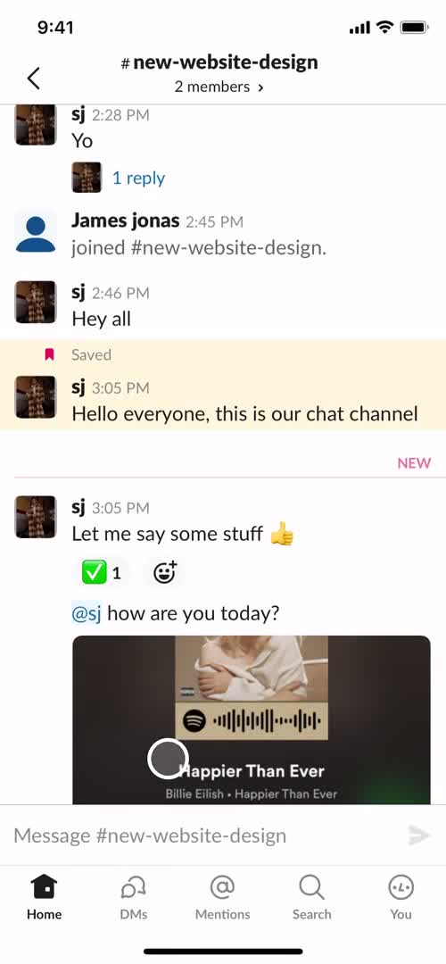 Chat screenshot