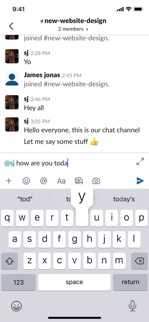 Chat screenshot